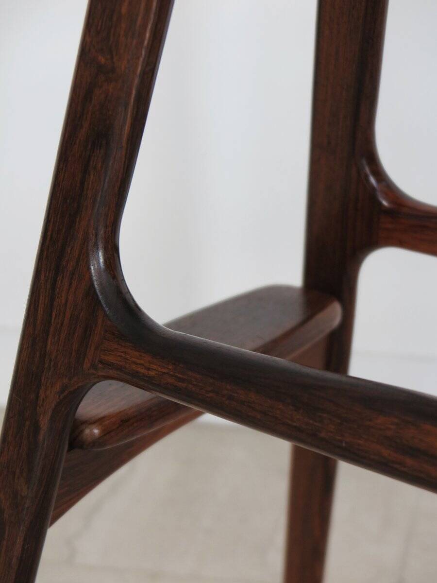 Scandinavian Bar Stools by Erik Buch, 1960s, Set of 2