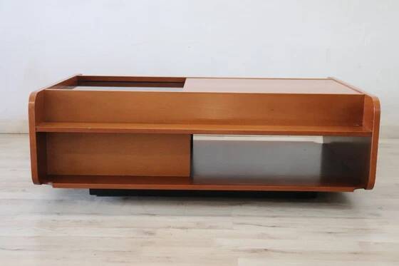Table basse avec compartiment bar, Italie années 1970