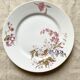 Floral porcelain dessert plates x14