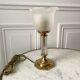 Tulip lamp in brass and glass 50s