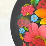 Assiette décorative fleurs
