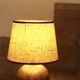 Marble ball lamp, beige lampshade, 1960s
