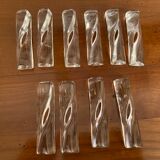 10 porte couteaux en cristal