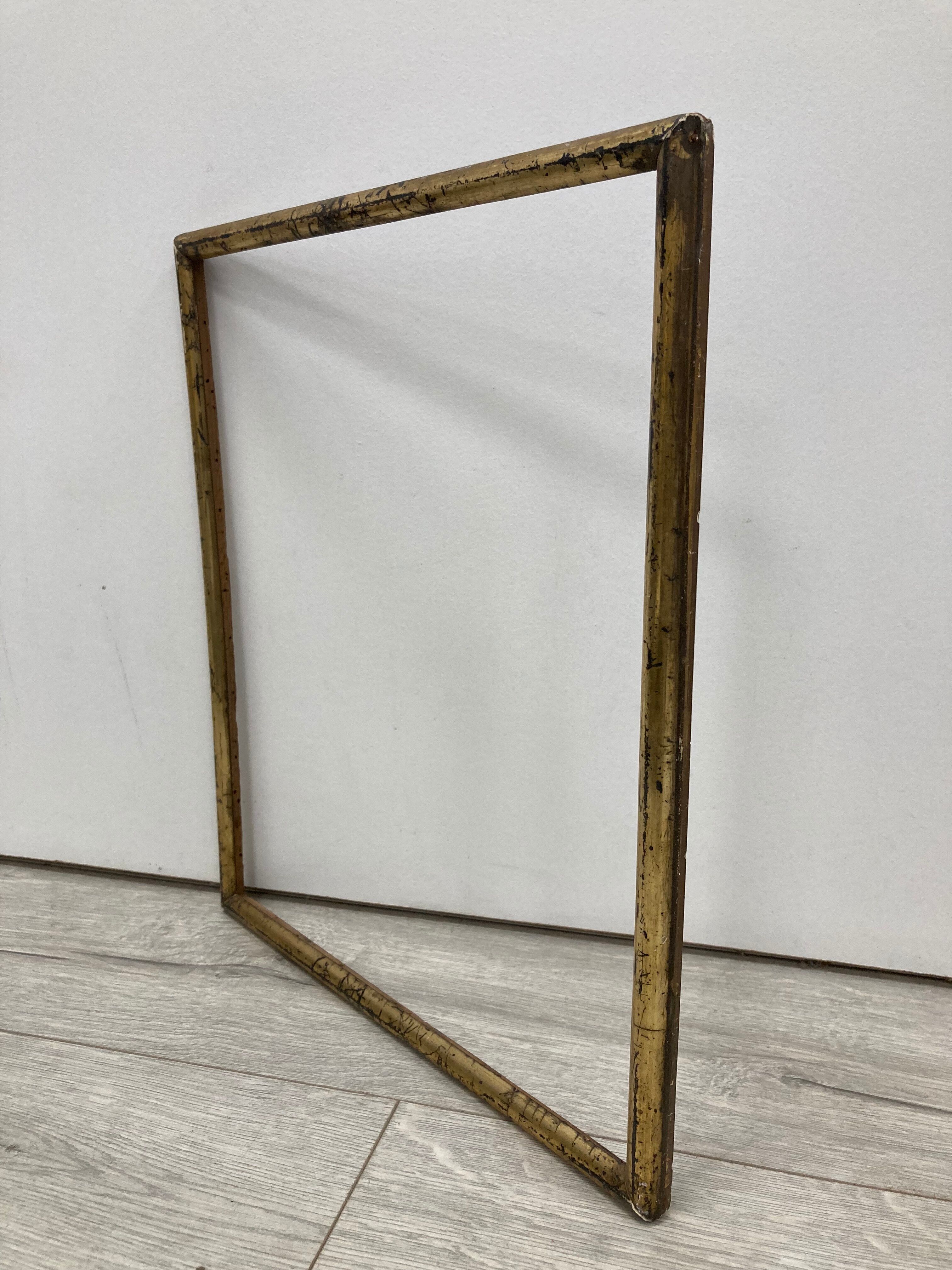 Vintage patinated golden frame