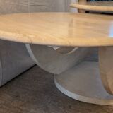 Travertine coffee table from the 70s