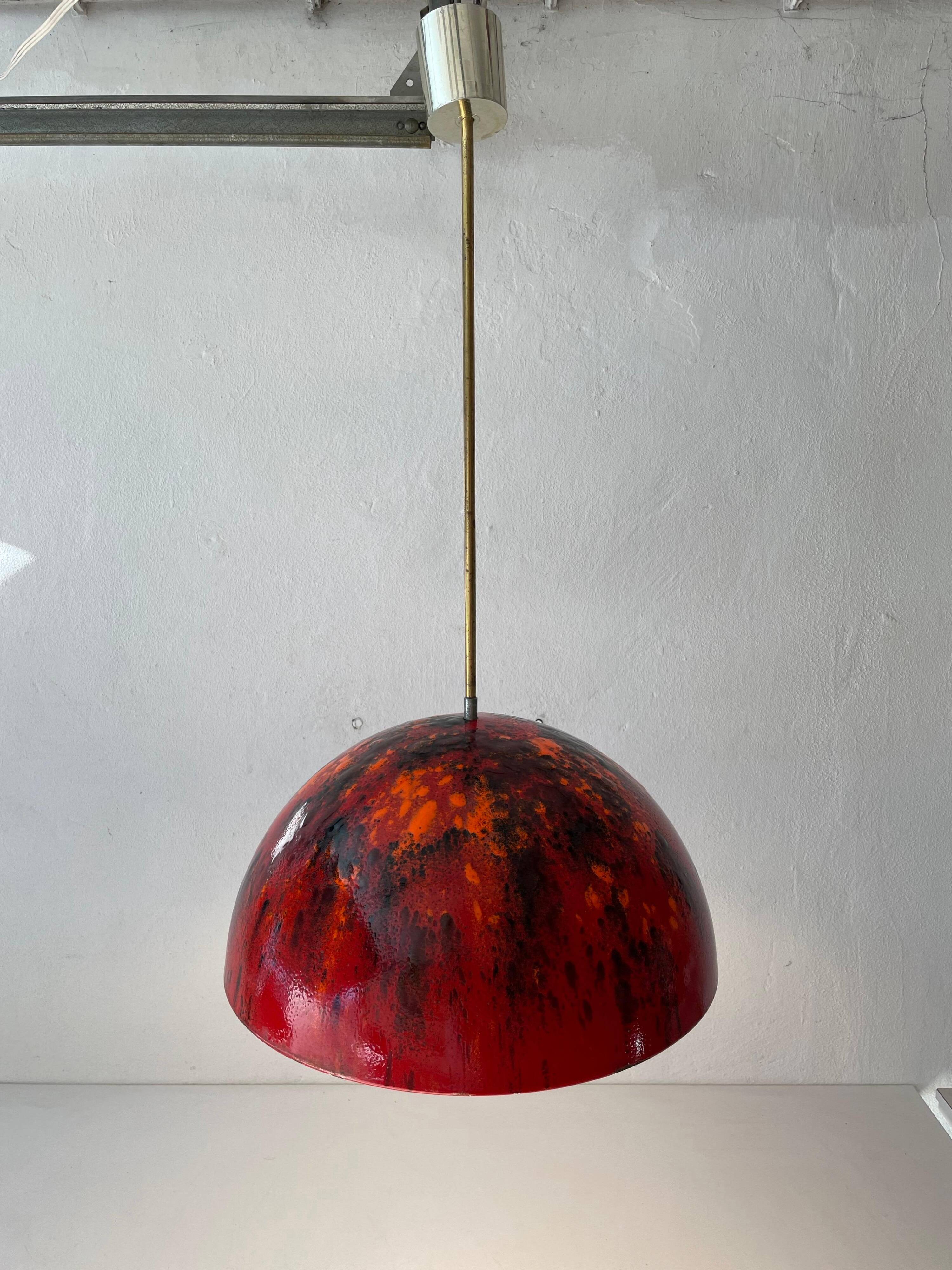 Coates enamel pendant lamp, 1960s, Germany