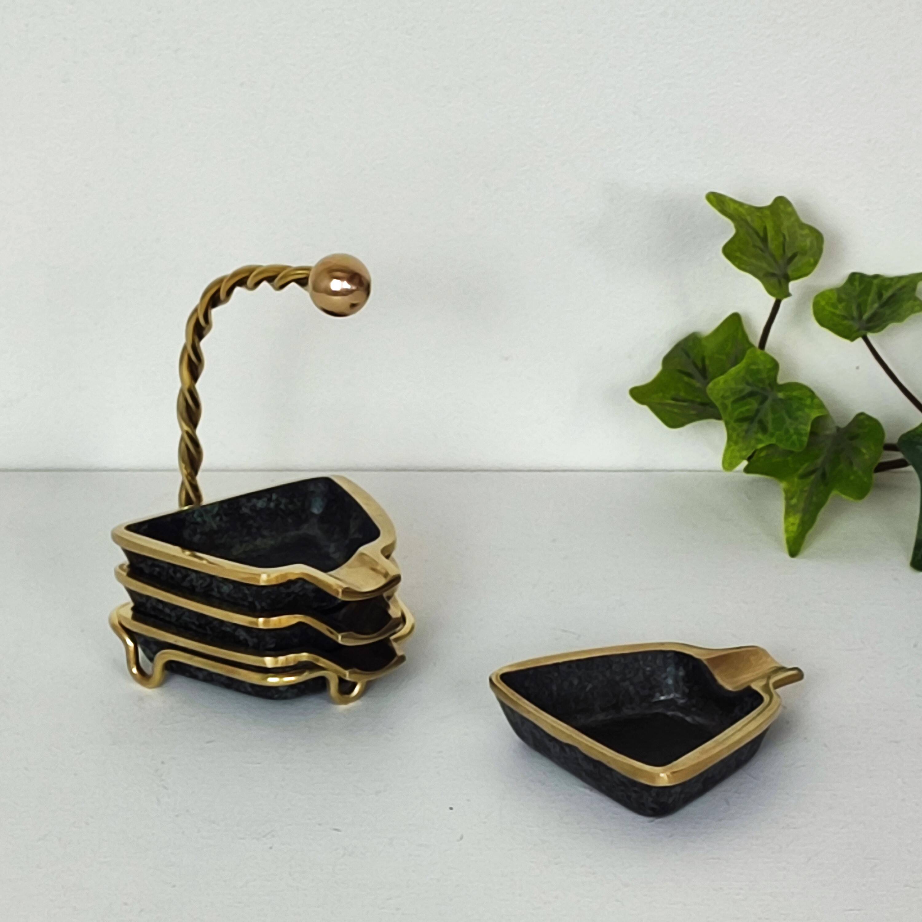 Cendriers empilables années 50