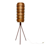 1960s vintage Danish bentwood teak floor lamp