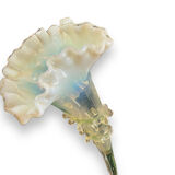 Tulip tree centerpiece in opalescent glass and bronze nineteenth
