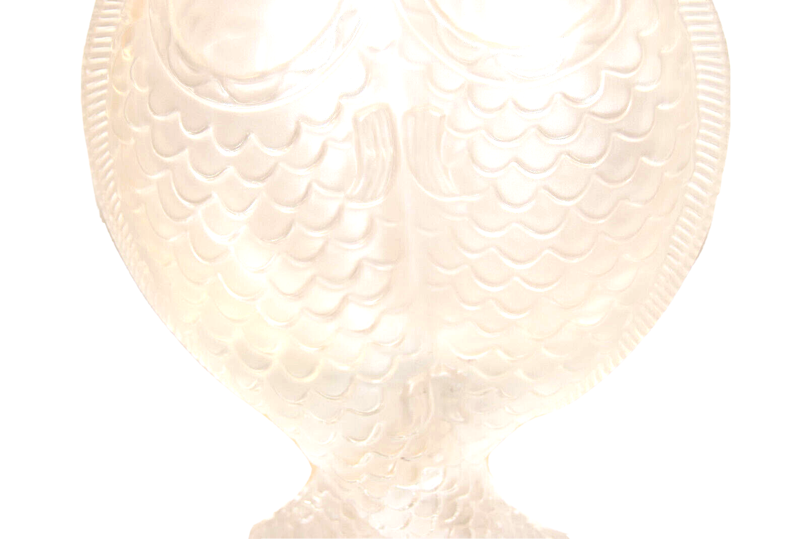 Crystal fish vase by bayel royal crystal of champagne