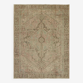 1970s 257 cm x 338 cm beige wool carpet