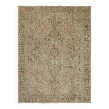 1970s 257 cm x 338 cm beige wool carpet
