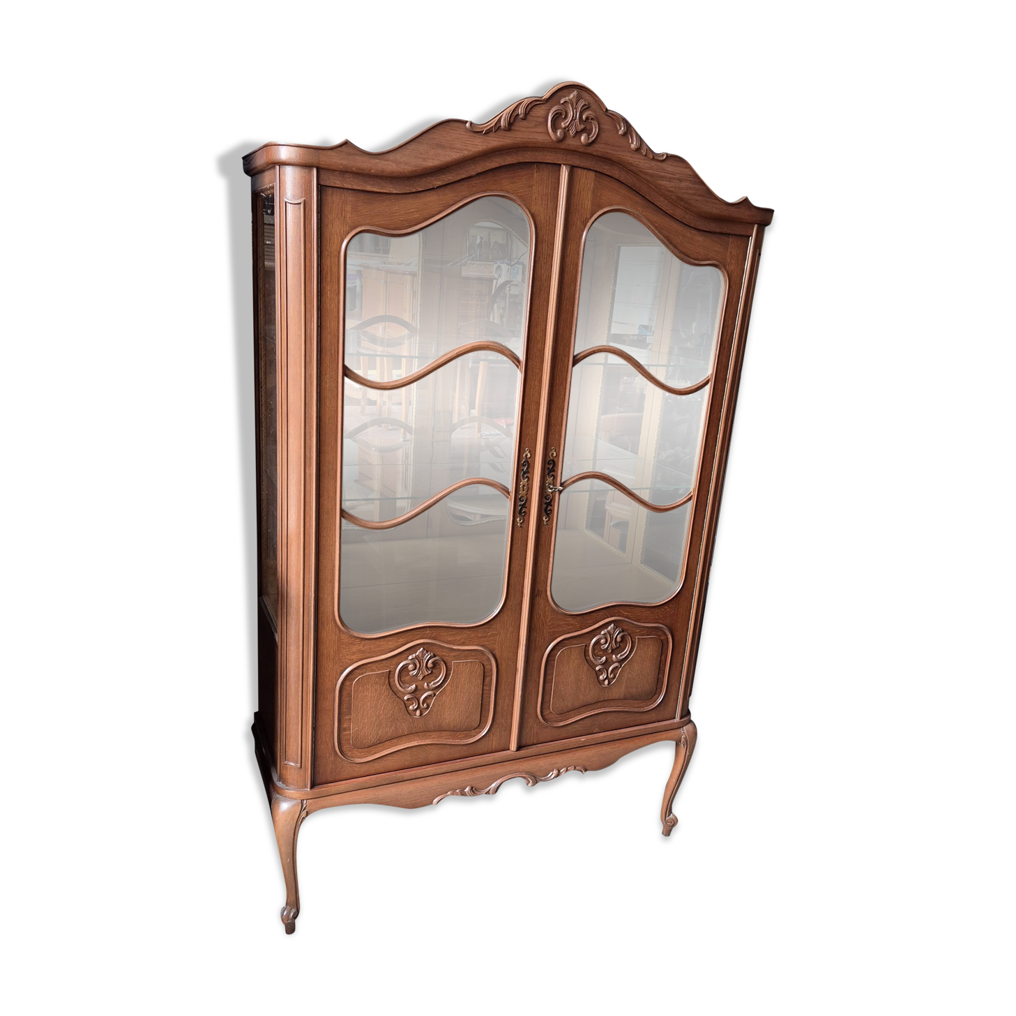 Two-door display cabinet