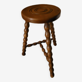 Tripod Stool with Turned Legs