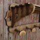 Porte-manteau mural ancien en bois