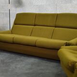 Complete living room Space Age Atlantis olive green 1970