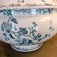 Large soup tureen blue and white ironstone K G Lunéville