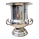Vintage silver metal champagne bucket