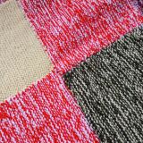 Plaid patchwork hand-knitted