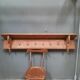 Rustic wall coat rack
