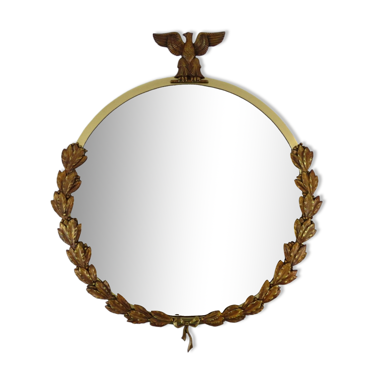 Empire revival bronze mirror, 1950s