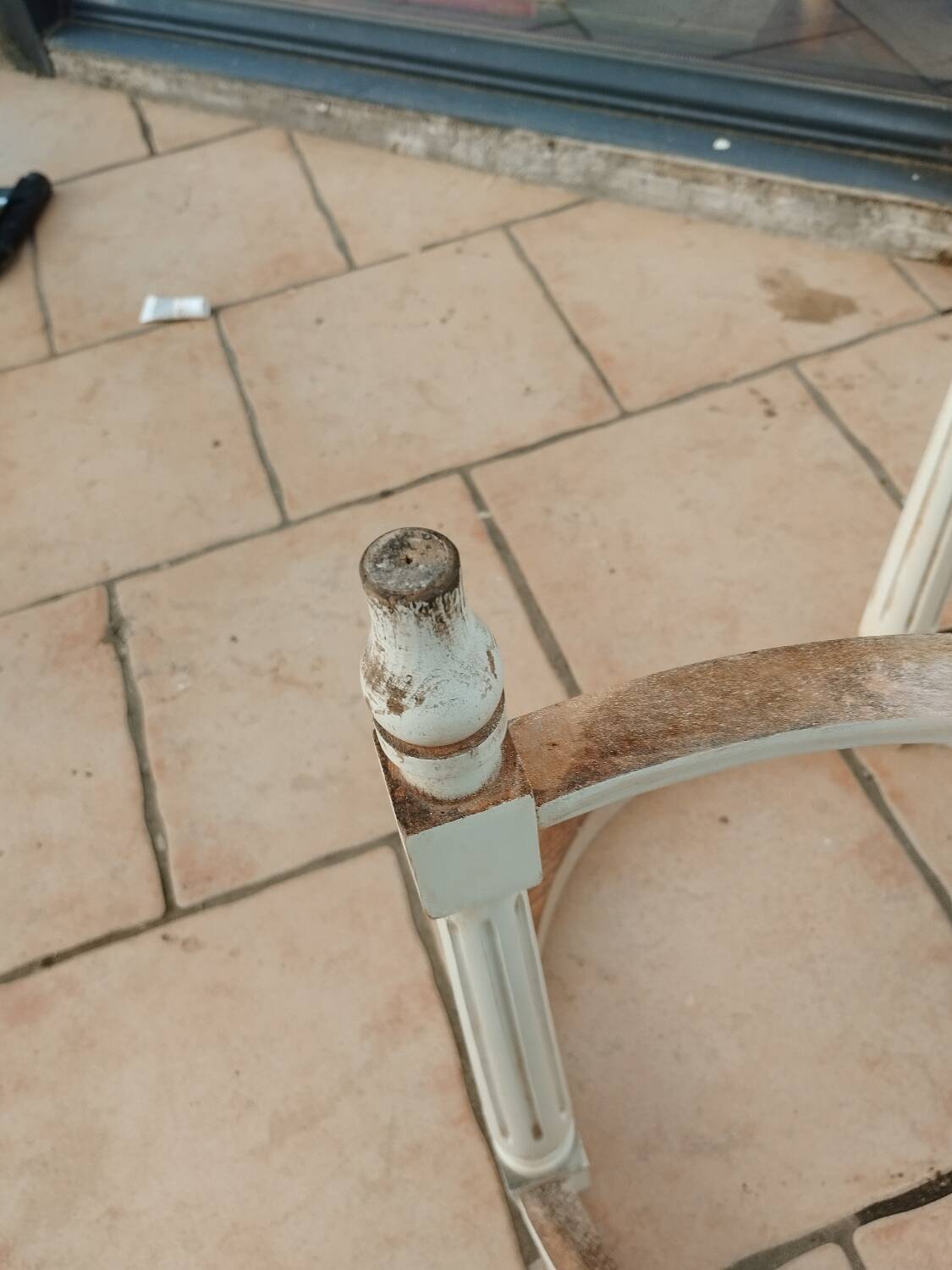 Antique Louis XVI style coffee table with marble top