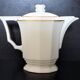 Art Deco ensemble of Czech coffee pot and sugar bowl.