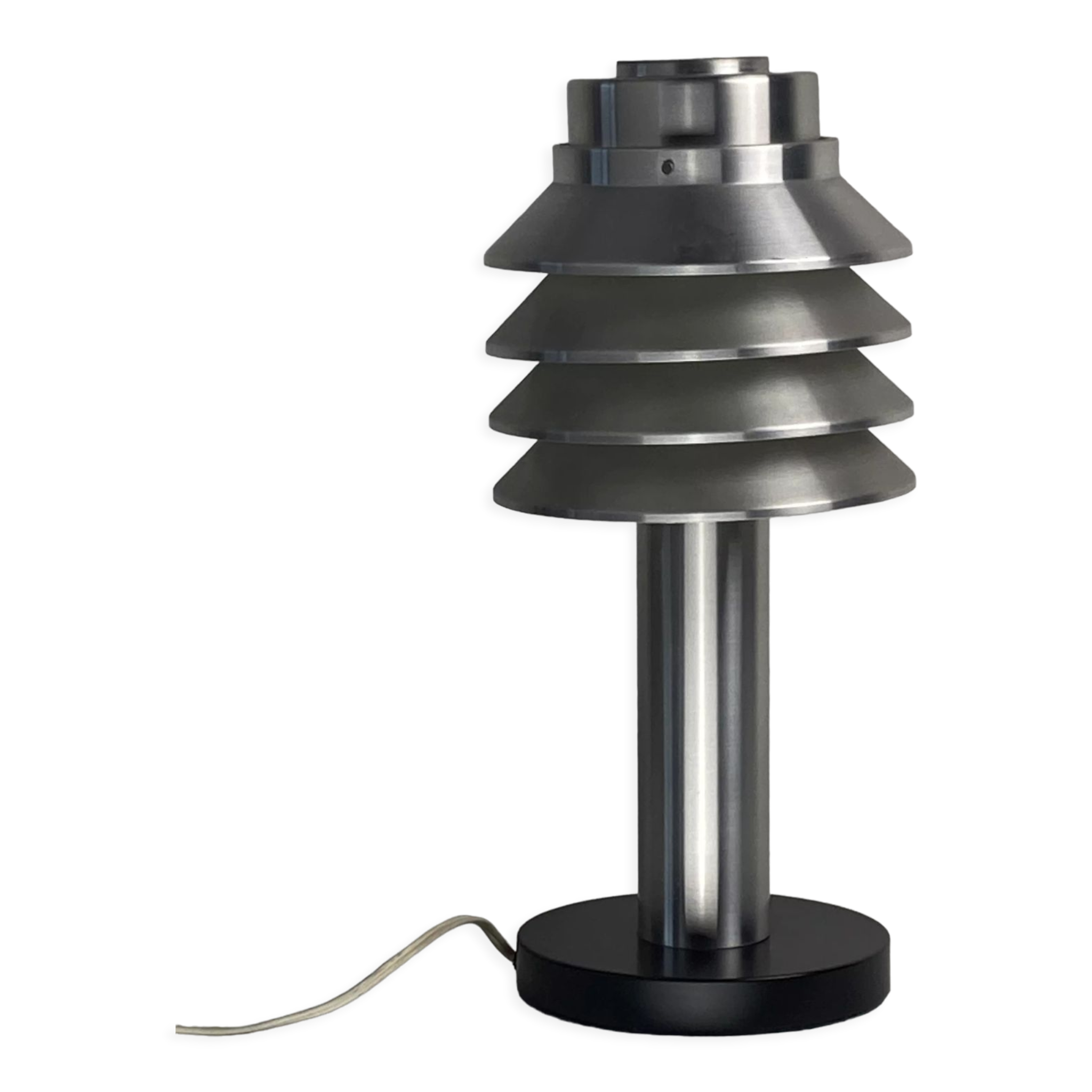 Space age aluminum mushroom dome lamp by Hans Agne Jakobsson for Markaryd, Sweden 1960s
