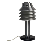 Space age aluminum mushroom dome lamp by Hans Agne Jakobsson for Markaryd, Sweden 1960s