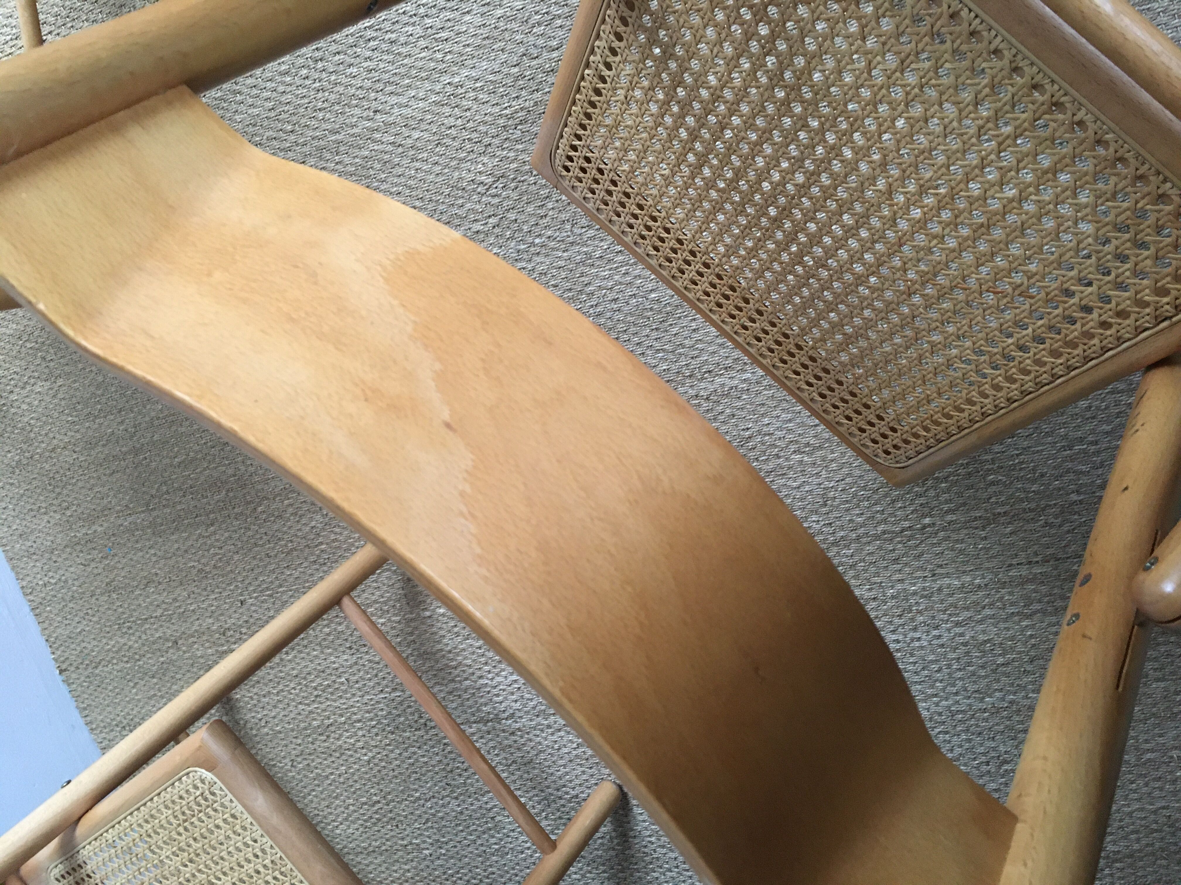 Lot of 3 vintage cantique folding chairs