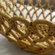 Pichon Uzès handmade ceramic basket – Yellow ochre openwork basket