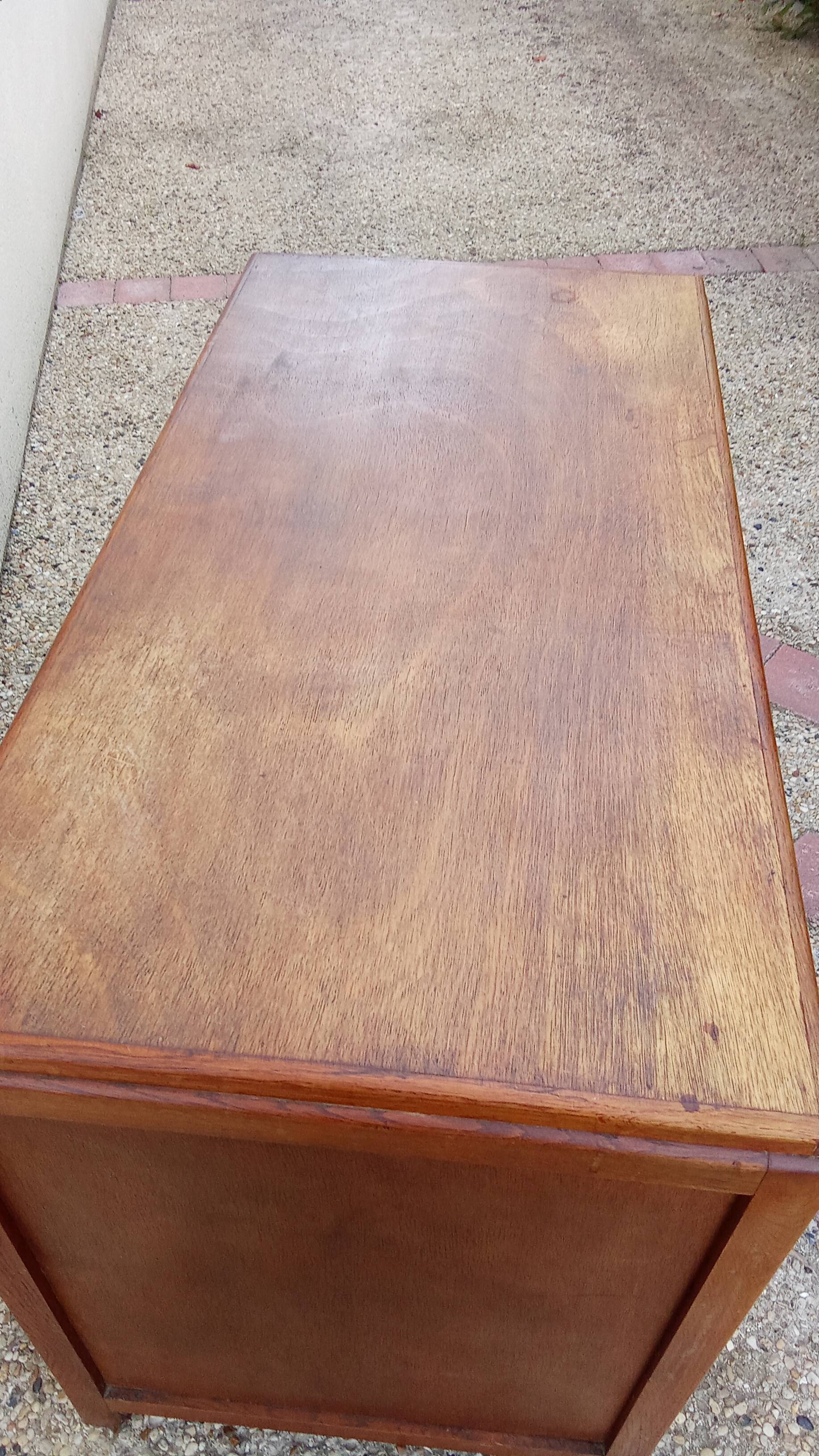 Old vintage wooden desk