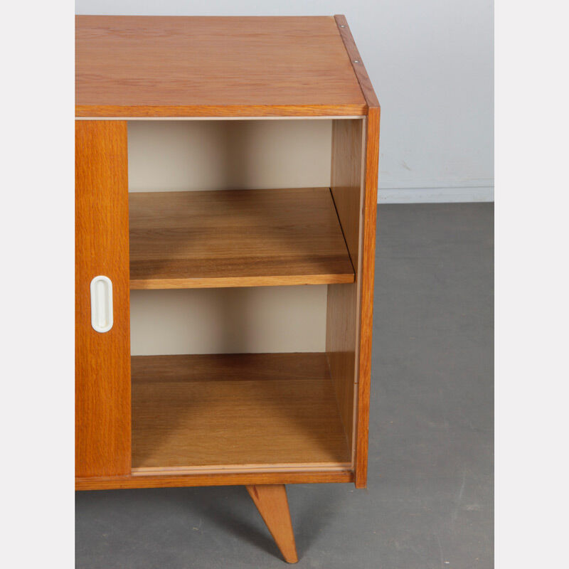 Oak chest, model U-452, by Jiri Jiroutek for Interier Praha, 1960s