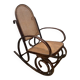 Rocking-chair en bois courbé et cannage