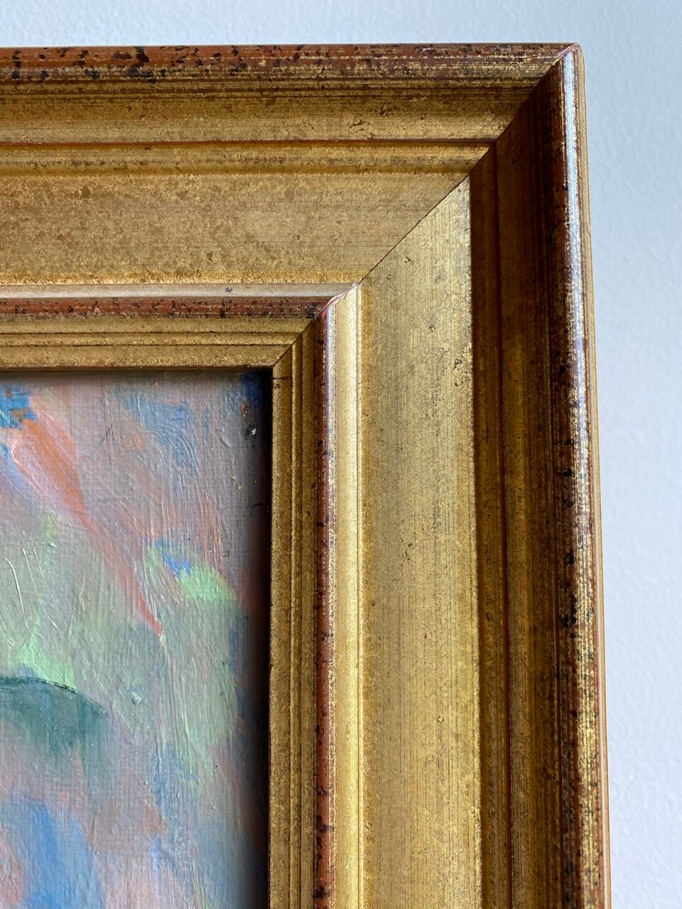 Antique painting, Still life with wild flowers, signed, 20th century