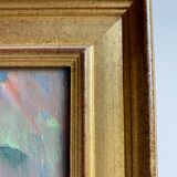Antique painting, Still life with wild flowers, signed, 20th century