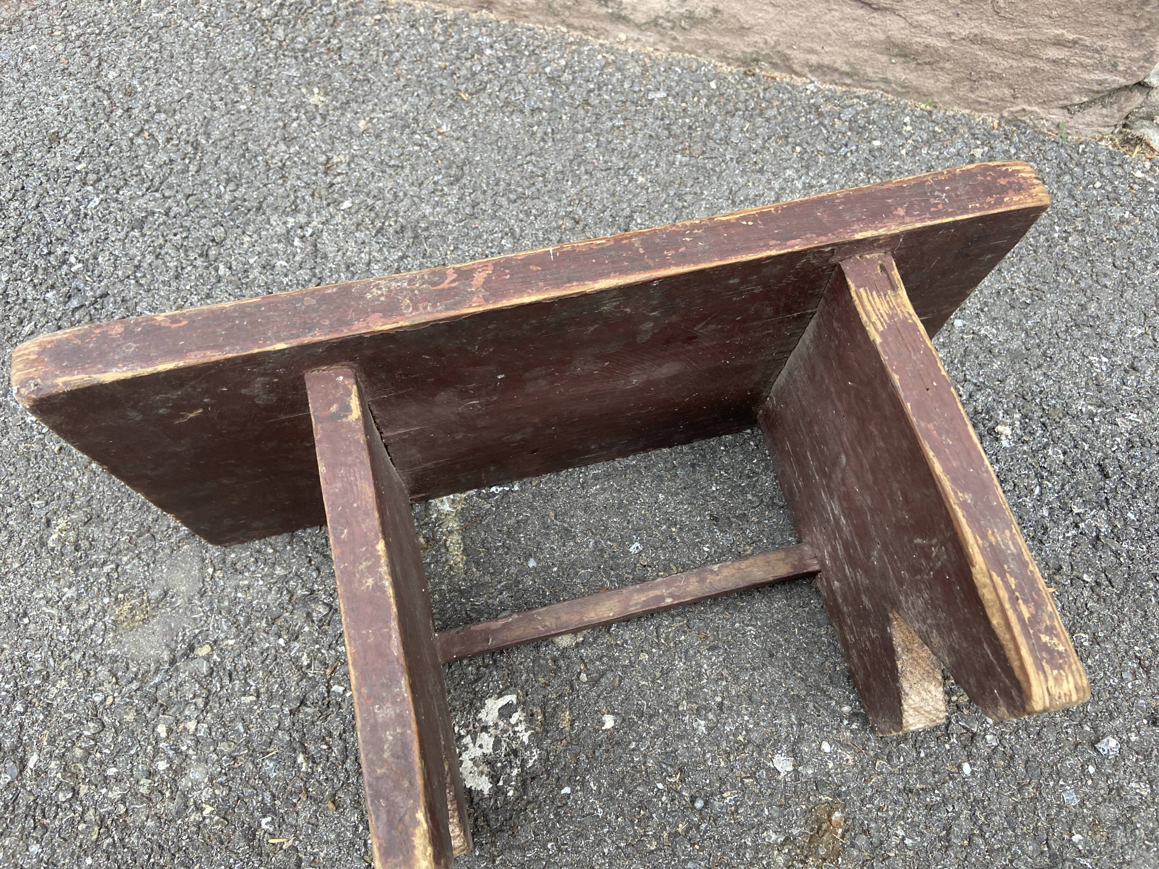 Stool rests feet rustic fir