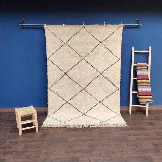 Tapis berbère beni ouarain losanges 200x290 cm