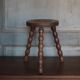 Vintage stool, tripod stool, occasional stool, wooden plant stand