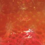 Red glass vase/cup/Italy/vintage/XXL size