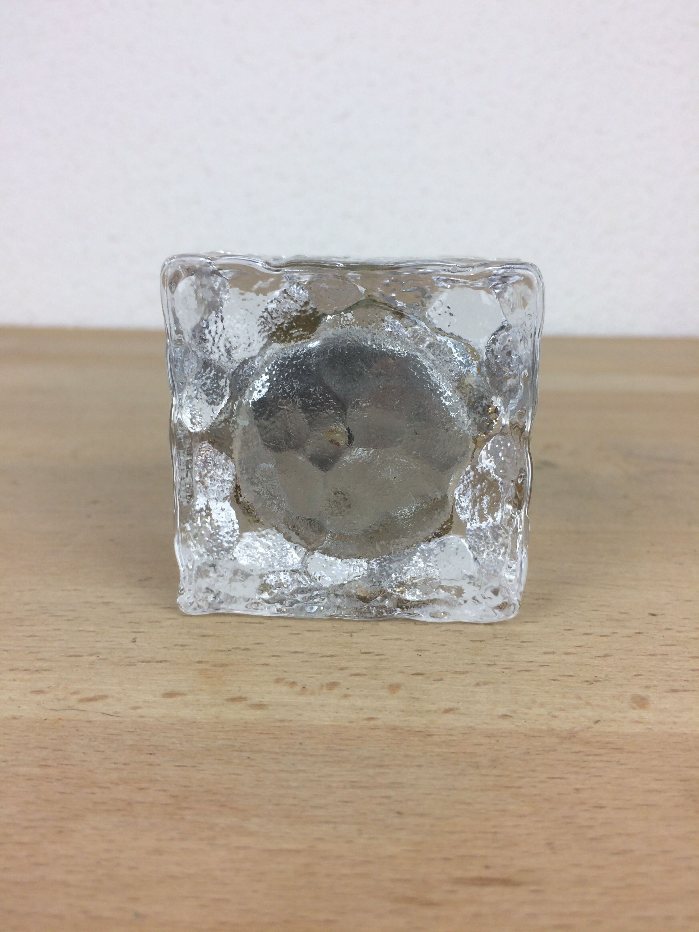 Briquet glaçon cubique en verre