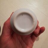 Small porcelain soliflore representing silhouettes couple 18th century