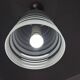 70's pendant light, partially sandblasted molded glass