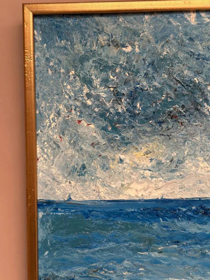 Original Oil on Swedish Panel - "Red Oak at Råå" by Stig Allan - Signed - Dated 1983 - Framed - 53 × 38 cm (20.9" × 15")