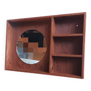 Étagère console avec miroir moderniste 60/70s