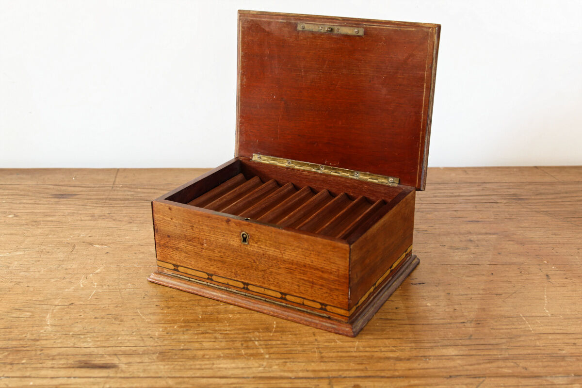 Inlaid cigar box