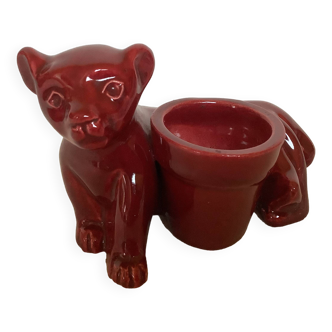 Mini lion cub planter