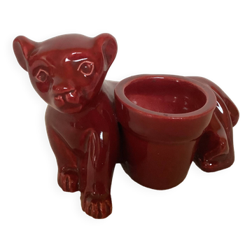 Mini lion cub planter