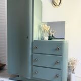 Art deco asymmetric wardrobe