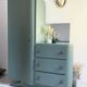 Art deco asymmetric wardrobe